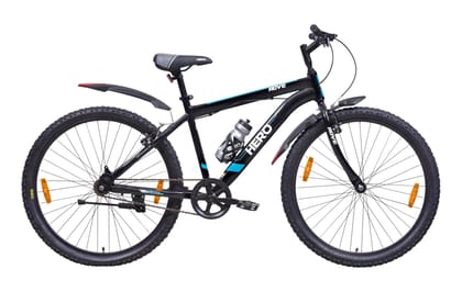 Hero Rove Sports 27.5T Bicycle for Mens | Rigid Suspension | V Brake | Black-Green | Frame:18 Inches | 95% Assembled Cycle(Ready to Ride in 5 Min)