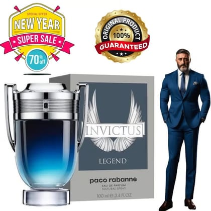 Paco Rabanne Invictus Legend Eau de Parfum for Men – 100ml Long-Lasting Fragrance