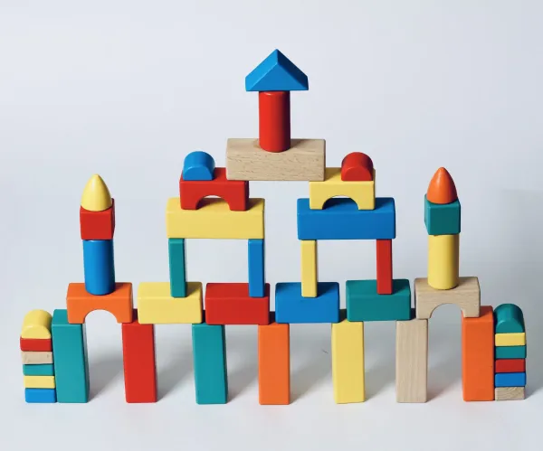 Wooden Build & Puzz Playtime Set | Montessori Educational Toy for Babies