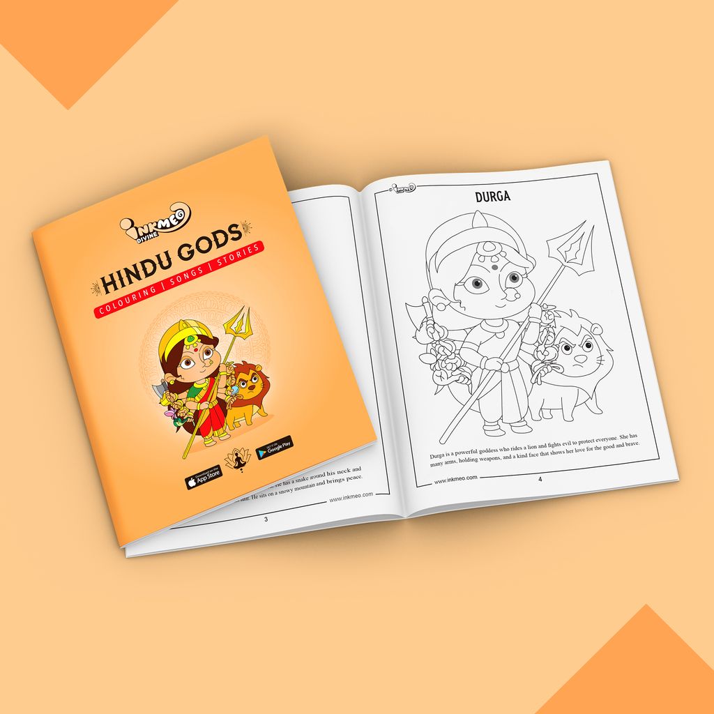 Hindu Gods Reusable Colouring Book | AR Feature