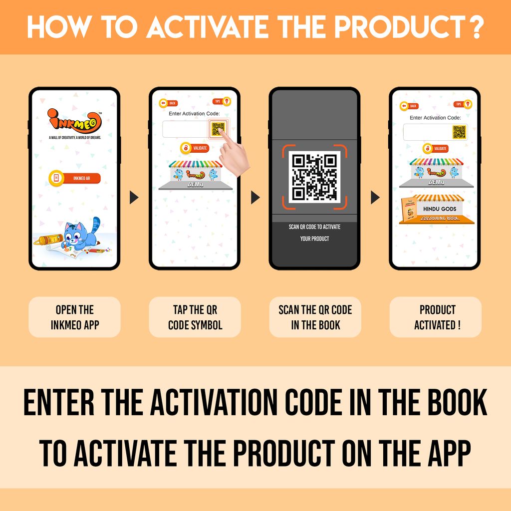 Hindu Gods Reusable Colouring Book | AR Feature