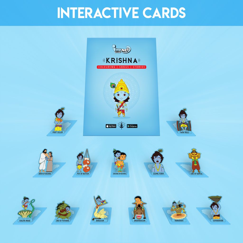 Krishna Reusable Colouring Book | AR Feature
