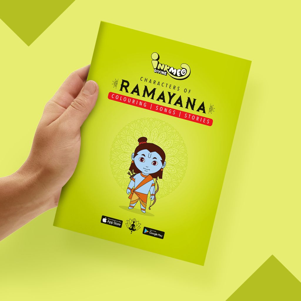Characters of Ramayana Reusable Colouring Book | AR Feature