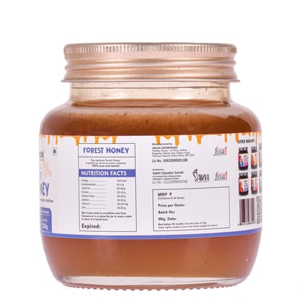 Daichi Forest Honey - 100% Raw & Unprocessed, Straight from beekeepers, Cruelty-free, No Sugar or Additives 350gm (Pack of 1)