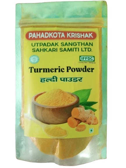  "Pahadkota Krishak Utpadak Sanghthan Sahkari Samiti Ltd. Organic Turmeric Powder, 100g"