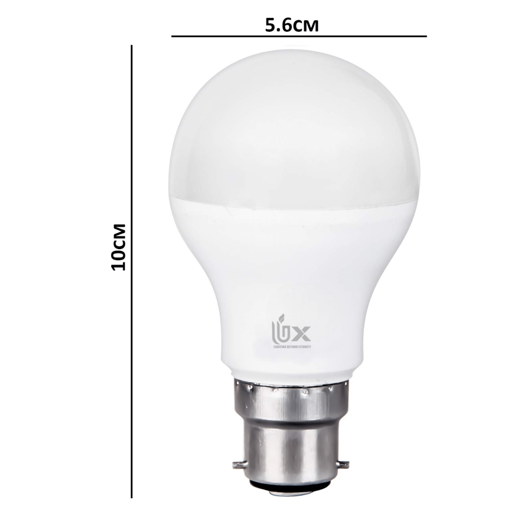 UBX 9W LED B22 Bulb Pack of 10 |Cool Day Light|Upto 4KV Surge Protection |High Voltage Protection |Eco Friendly|Energy Efficient |Premium and Beautiful Lighting for Home and Office| Made in India