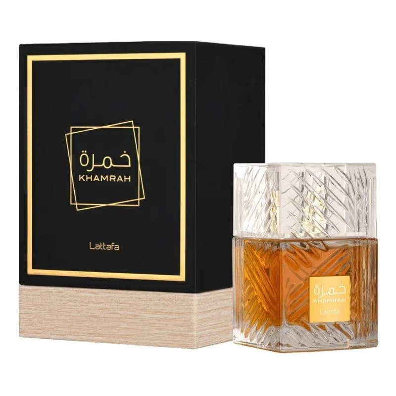 Lattafa Khamrah Eau De Parfum for Unisex 100ml – Warm, Spicy, and Woody Fragrance