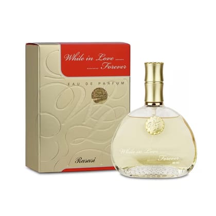 RASASI While In Love Eau De Parfum for Women 80ml – Elegant, Floral & Romantic Fragrance