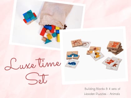 Luxe Playtime Set - Educational Wooden Toys For Babies