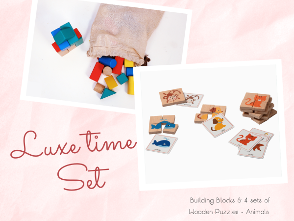 Luxe Playtime Set - Educational Wooden Toys For Babies