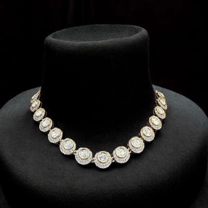 Stunning Cubic Zirconia Necklace By Dia Art Jewels
