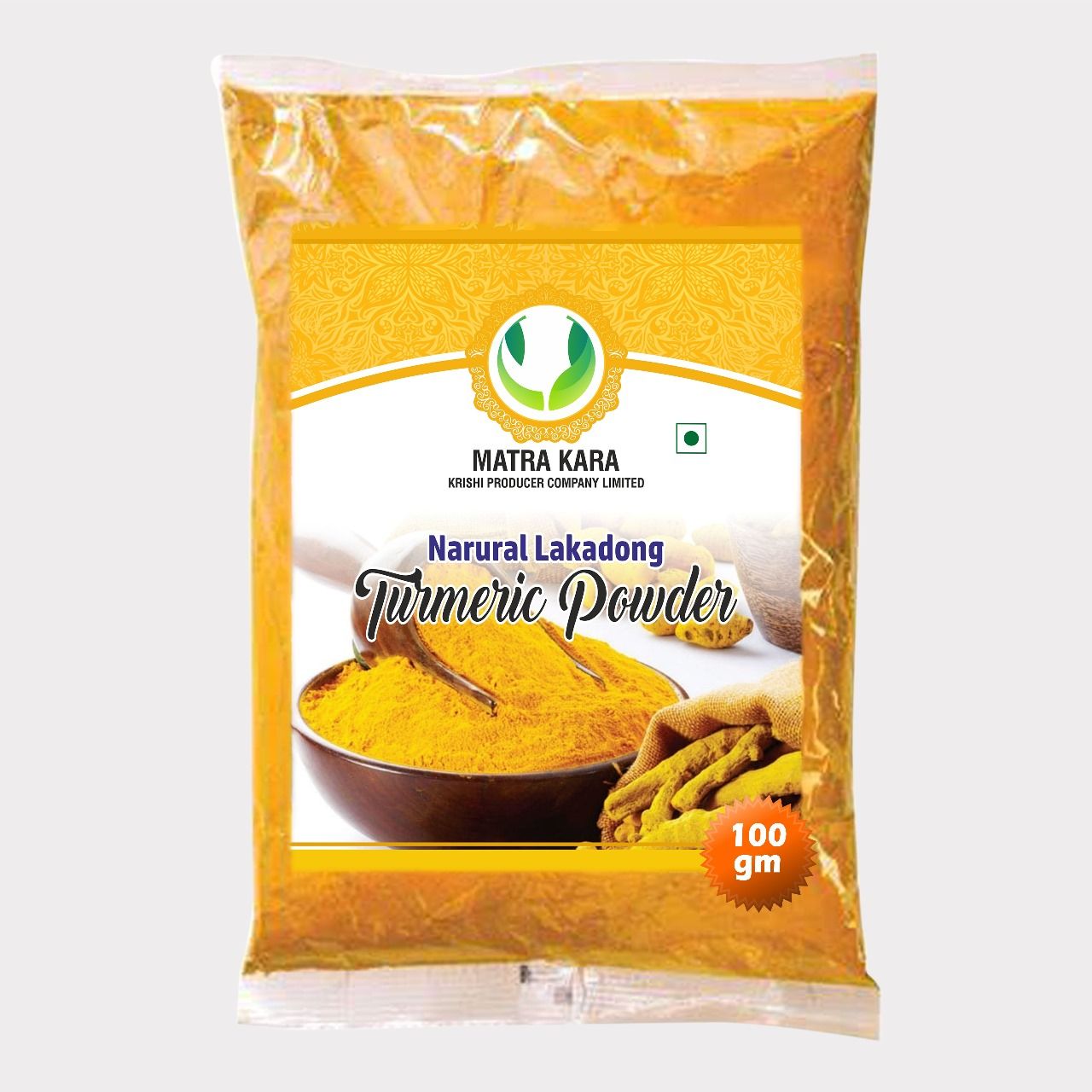 Narural Lakadong Turmeric Powder (100 gm)