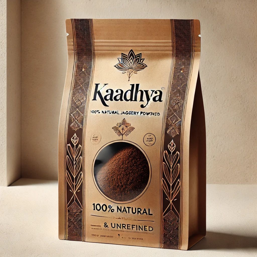  "Kaadhya Organic Jaggery Powder - 100% Natural, Unrefined, Vegan Sweetener"