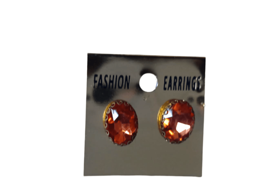 Gold Plated Cubic Zirconia Stud Earrings