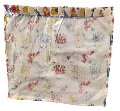KALANKARI Handcrafted Cotton 1 SAREEE COVER er with Beautiful Floral Print and PVC Window, Washable and Reusable Kitchen Appliance Protector