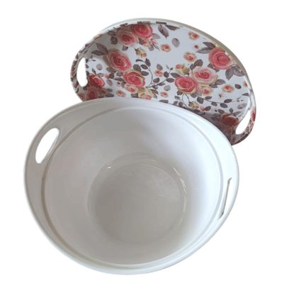 Floral Print  Mixing Bowl with Lid