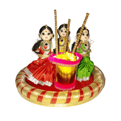 Kollam Bommai Golu Dolls Set of 3 for Golu Decoration