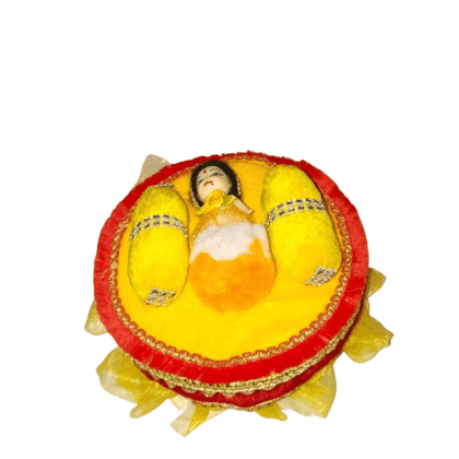 Decorative velvet laddu gopal bed for home temple