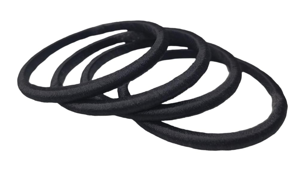 Black Hair Ties - 4 PIECE