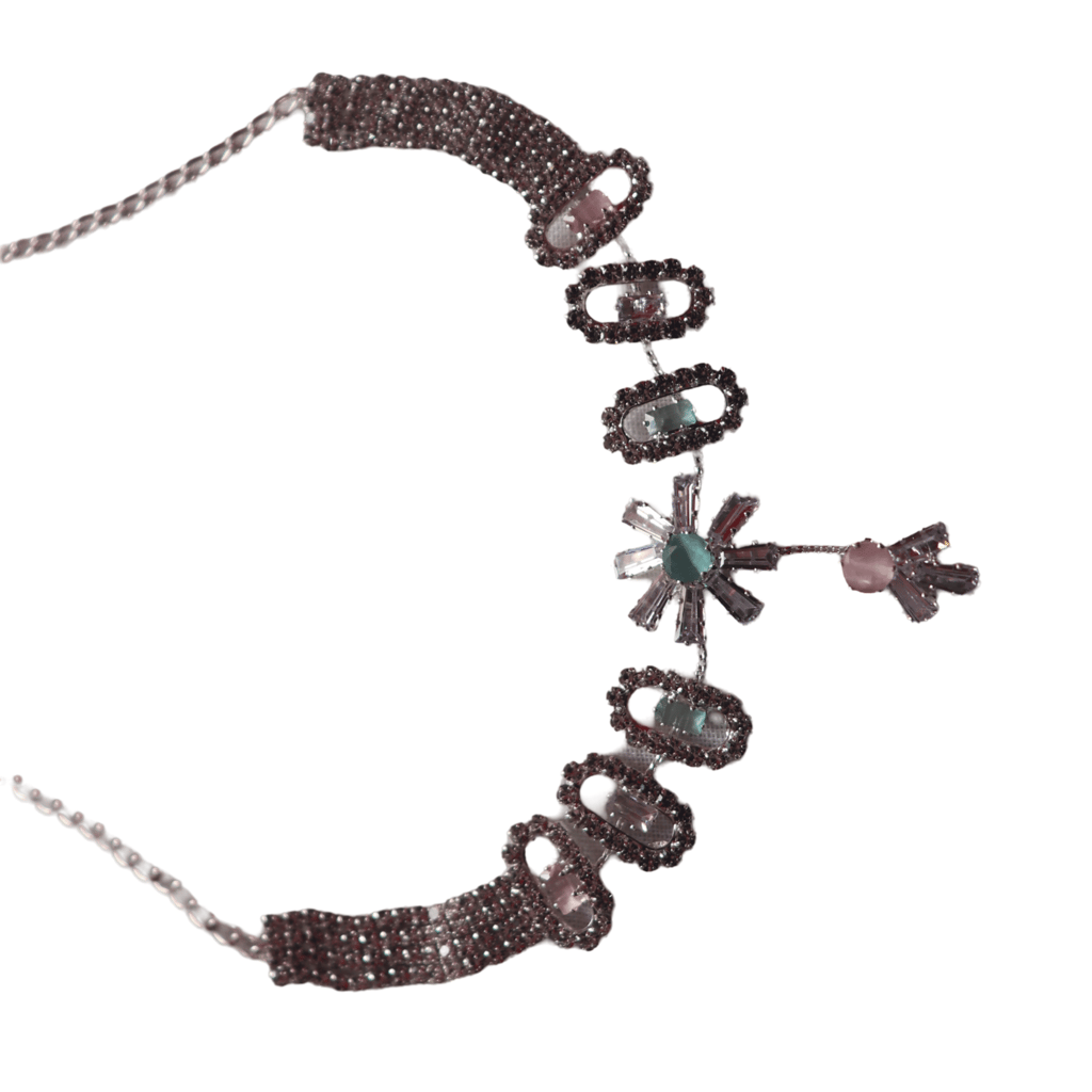 Luxury Rhinestone Crystal Bridal Wedding Necklace Set with Earrings for Women