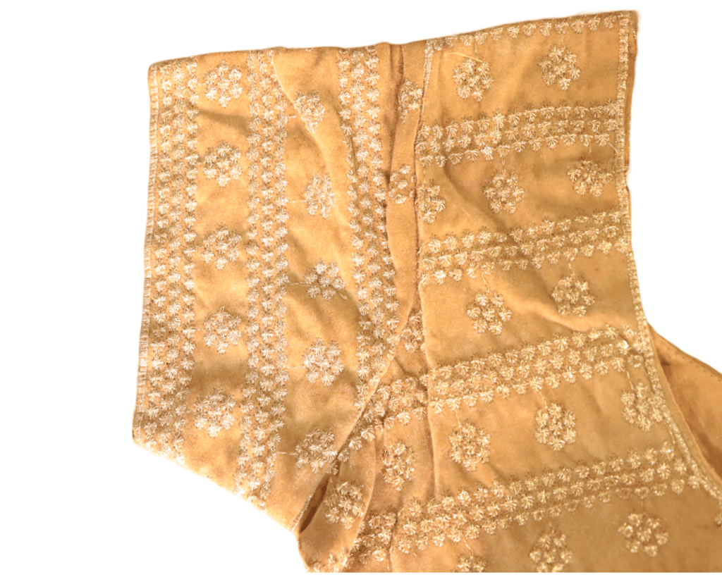 Buy Golden Hand Embroidered Blouse With Sequin Work Online At Best Price In India