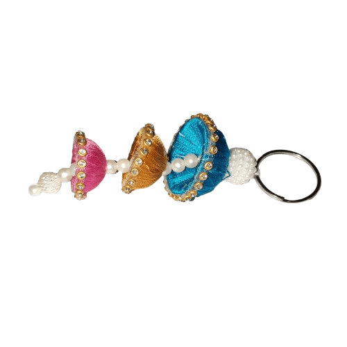 Designer Latkan Key Chain | Handmade Latkans for Car & Home Decor | Set of 3 Latkans | Unique Gift Item