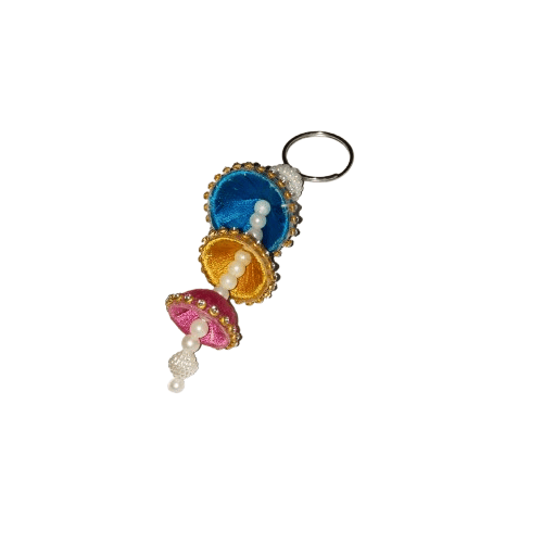 Designer Latkan Key Chain | Handmade Latkans for Car & Home Decor | Set of 3 Latkans | Unique Gift Item