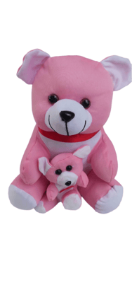 Cute and Soft Pink Teddy Bear Couple for Kids, Perfect for Gifting on Valentine's Day, Birthdays and Anniversaries