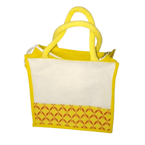 Jute Bag with Zipper and Reinforced Stitching