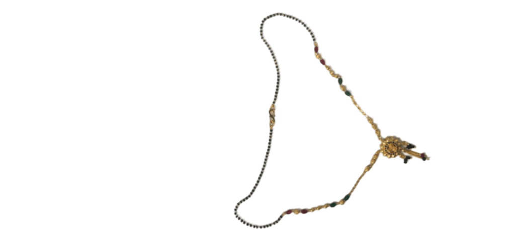 Gold Plated Traditional Marathi Mangalsutra Necklace for Women
