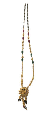 Gold Plated Traditional Marathi Mangalsutra Necklace for Women