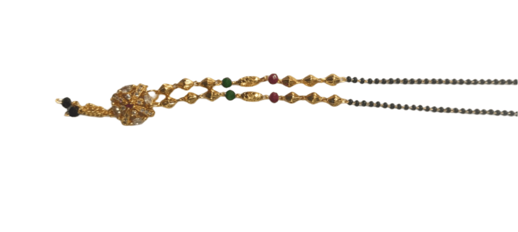Gold Plated Traditional Indian Mangalsutra Necklace for Women