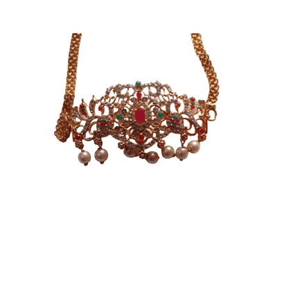 Pearl and Stone Studded Traditional Indian Kamarband for Women