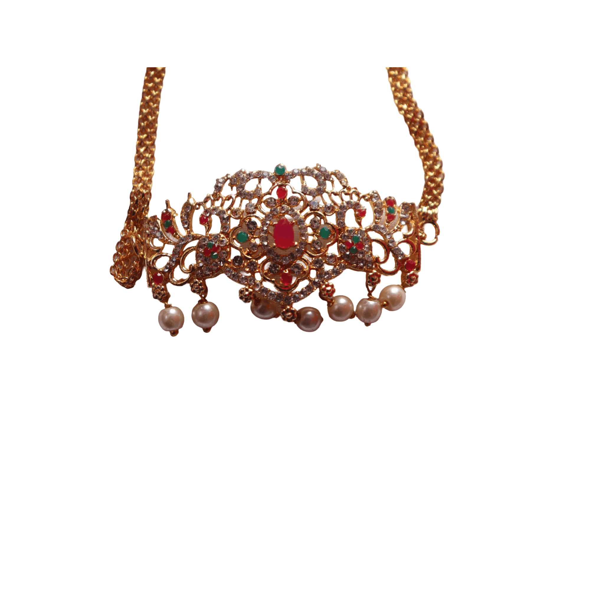 Pearl and Stone Studded Traditional Indian Kamarband for Women
