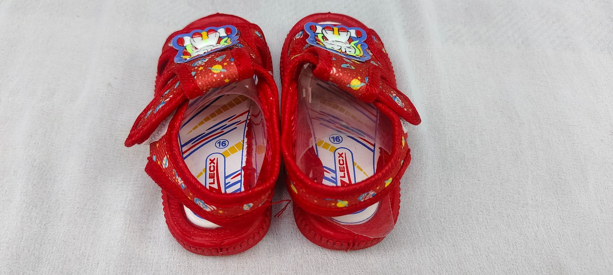 Red Space Themed Sandals for Toddlers