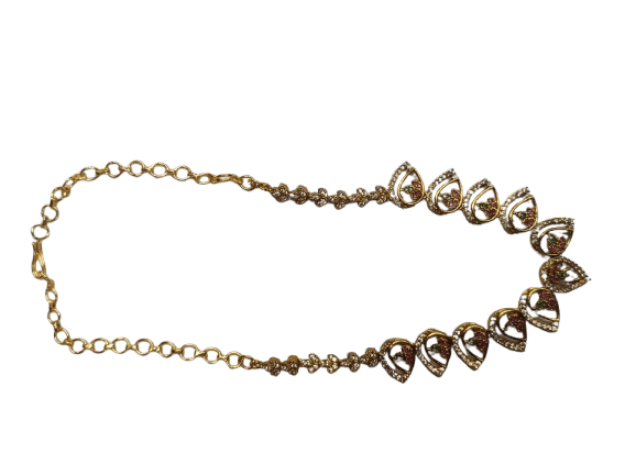 Traditional Gold Plated Temple Jewellery Necklace Set