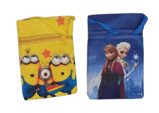 Minions and Frozen Character Phone Pouches 2 Pack