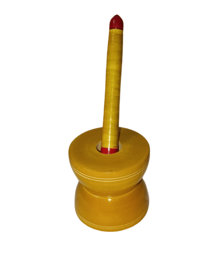Wooden pestle and mortar Home decor