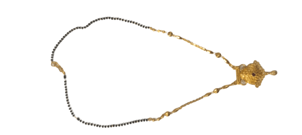 Gold Plated Traditional Marathi Mangalsutra Necklace for Women