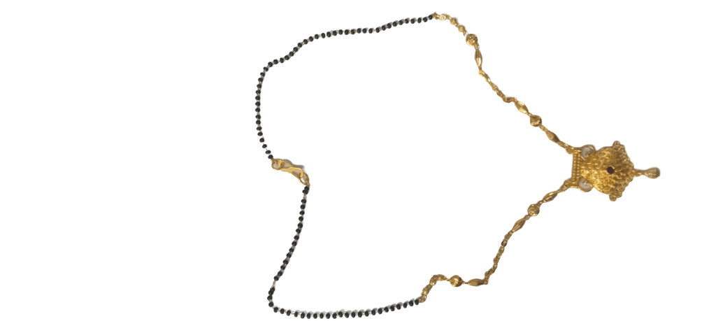 Gold Plated Traditional Marathi Mangalsutra Necklace for Women