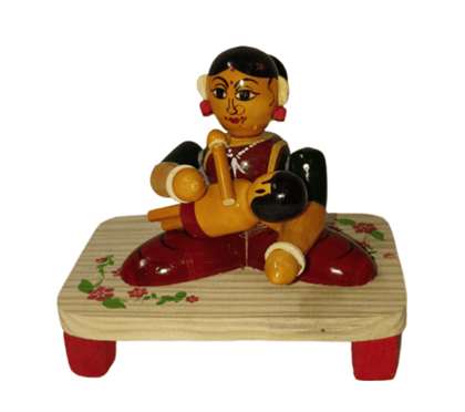 Wooden Mother and Child Toy | Handmade Indian Bobblehead | Fair Trade & Eco-Friendly Wooden Mother and Child Toy | Handmade Indian Bobblehead | Fair Trade & Eco-Friendly