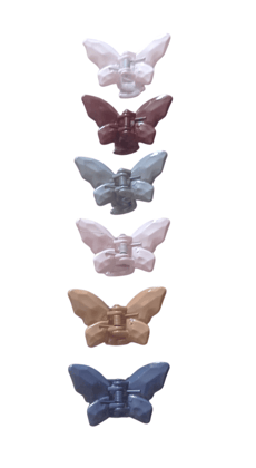 Butterfly Hair Claw Clips - Set of 6