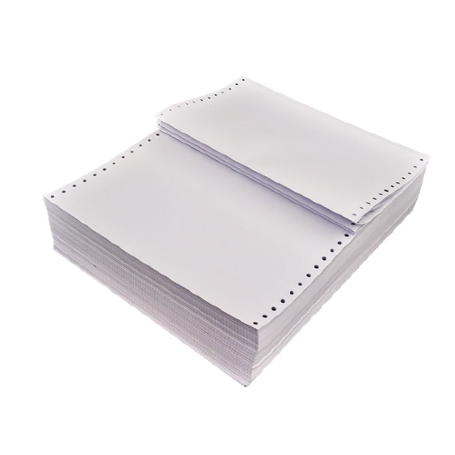 Dot Matrix Printer Continuous Feed Computer Paper - 10" x 12", 6 Inch Cut Tractor Feed Paper for Dot Matrix Printers 1000 Sheet 60 GSM White