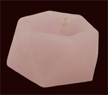 Hexagonal Pink Pillar Candle | Long-Lasting & Dripless | Perfect for Home Decor & Special Occasions