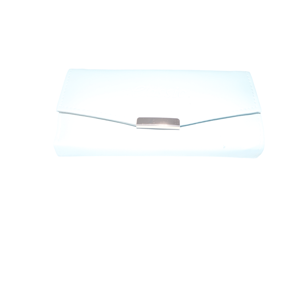 Small Light Green Leather Wallet with Gold Button and Zipper