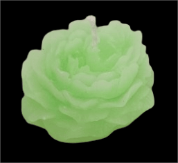NLR URBAN Green Peony Flower Candle - Hand Poured Soy Wax Candle - Scented Candle - Home Fragrance - Eco-Friendly Candle
