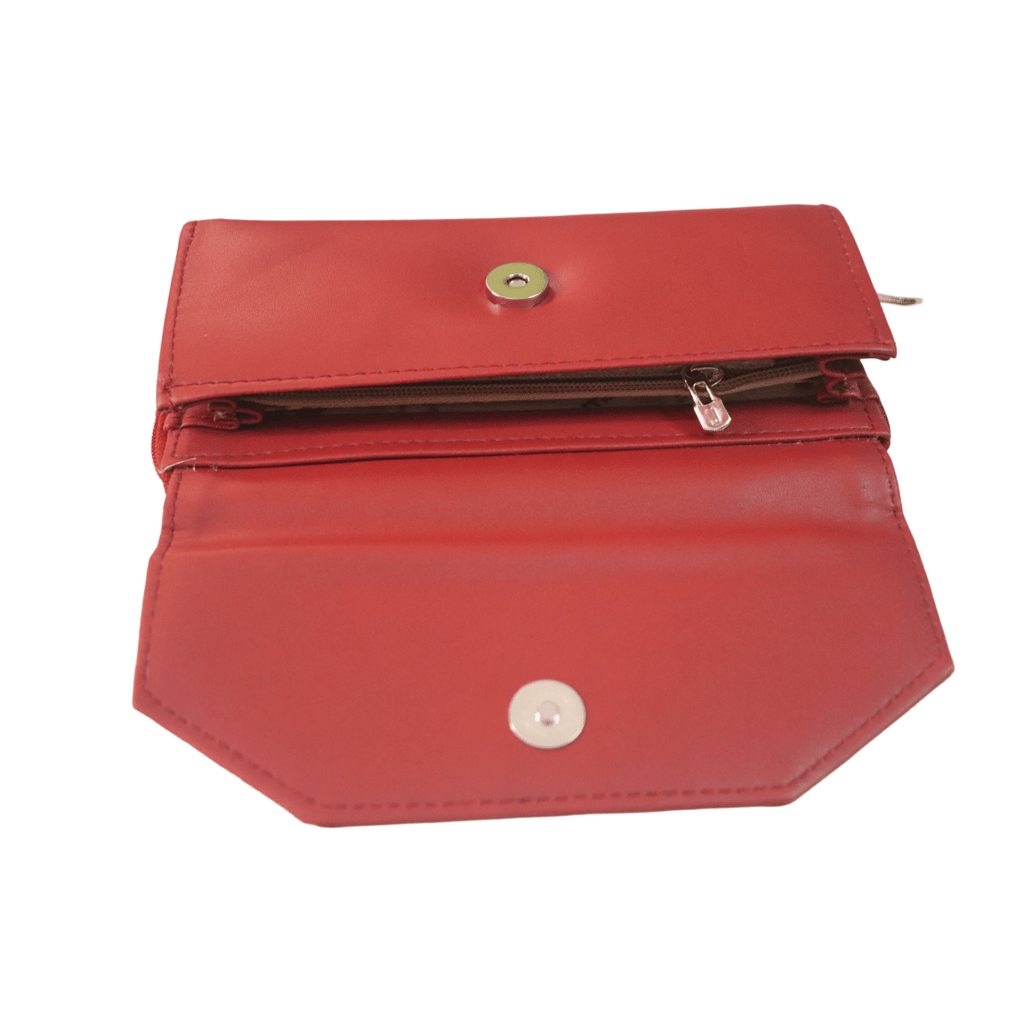 SEO optimized title for your product:Red Leather Wallet for Women - Stylish and Functional