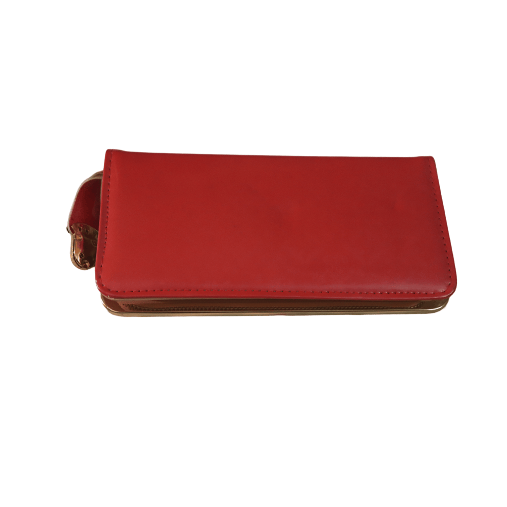 Red Peacock Jeweled Evening Clutch