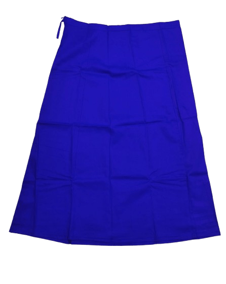 Srinivasa Women's Blue Cotton Saree Petticoat