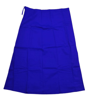 Srinivasa Women's Blue Cotton Saree Petticoat